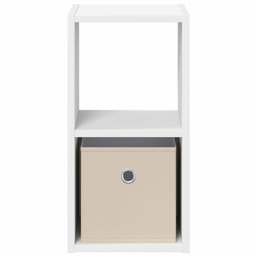 Nachtkastje met lade 2 pcs Wit 25,5 x 22 x 49,5 cm Bewerkt hout
