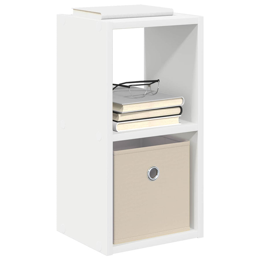 Nachtkastje met lade 2 pcs Wit 25,5 x 22 x 49,5 cm Bewerkt hout