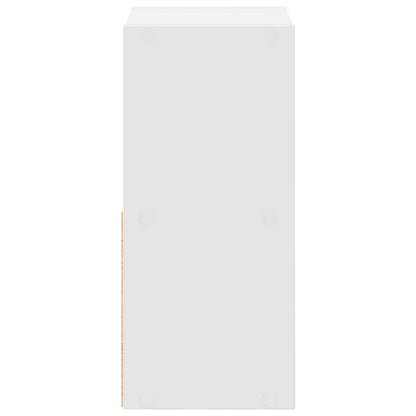 Nachtkastje met lade 2 pcs Wit 25,5 x 22 x 49,5 cm Bewerkt hout