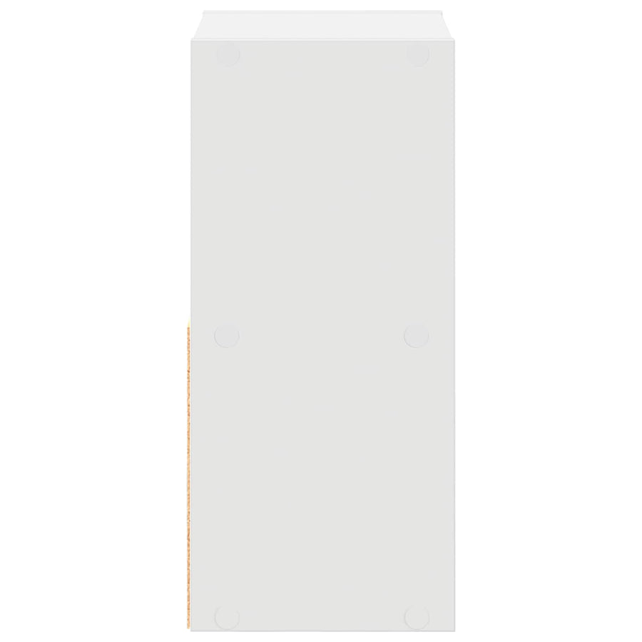 Nachtkastje met lade 2 pcs Wit 25,5 x 22 x 49,5 cm Bewerkt hout