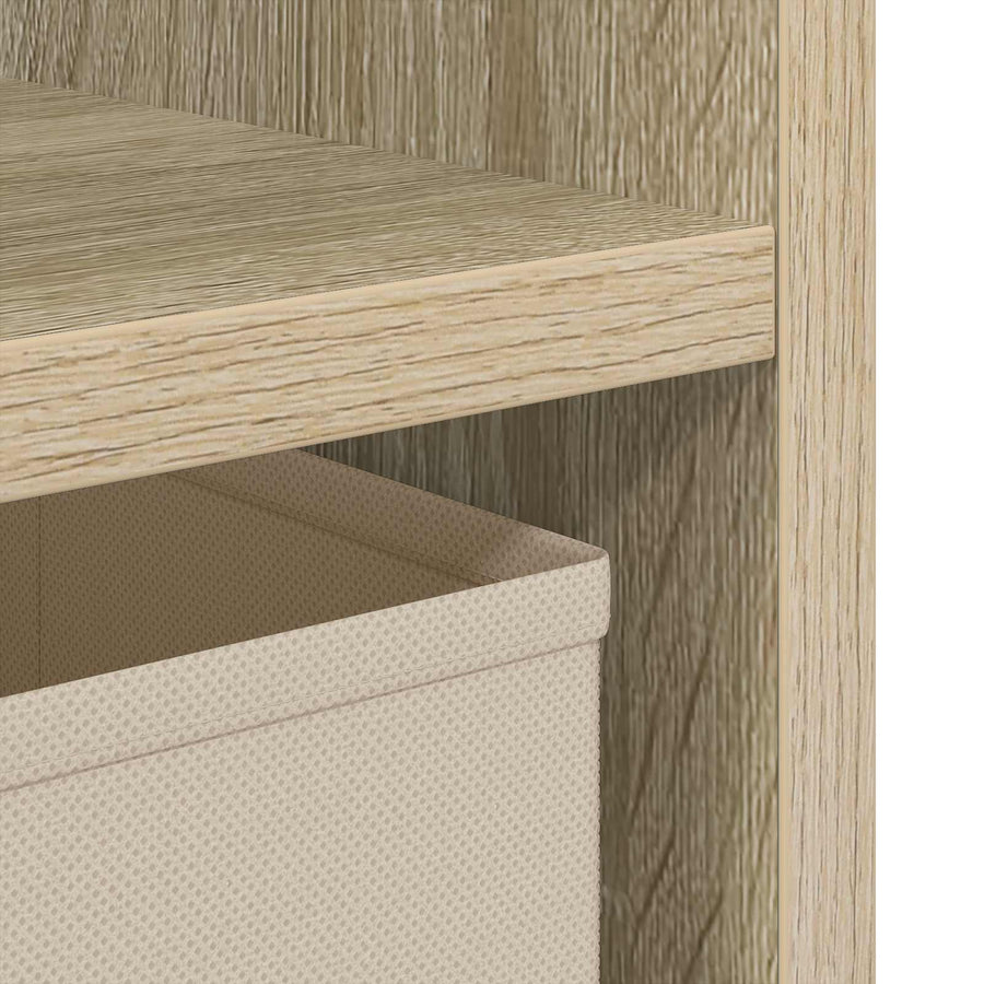 Nachtkastje 2 pcs Sonoma Eiken 25,5 x 22 x 49,5 cm Bewerkt hout