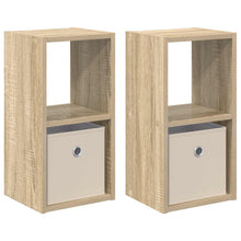 Nachtkastje 2 pcs Sonoma Eiken 25,5 x 22 x 49,5 cm Bewerkt hout