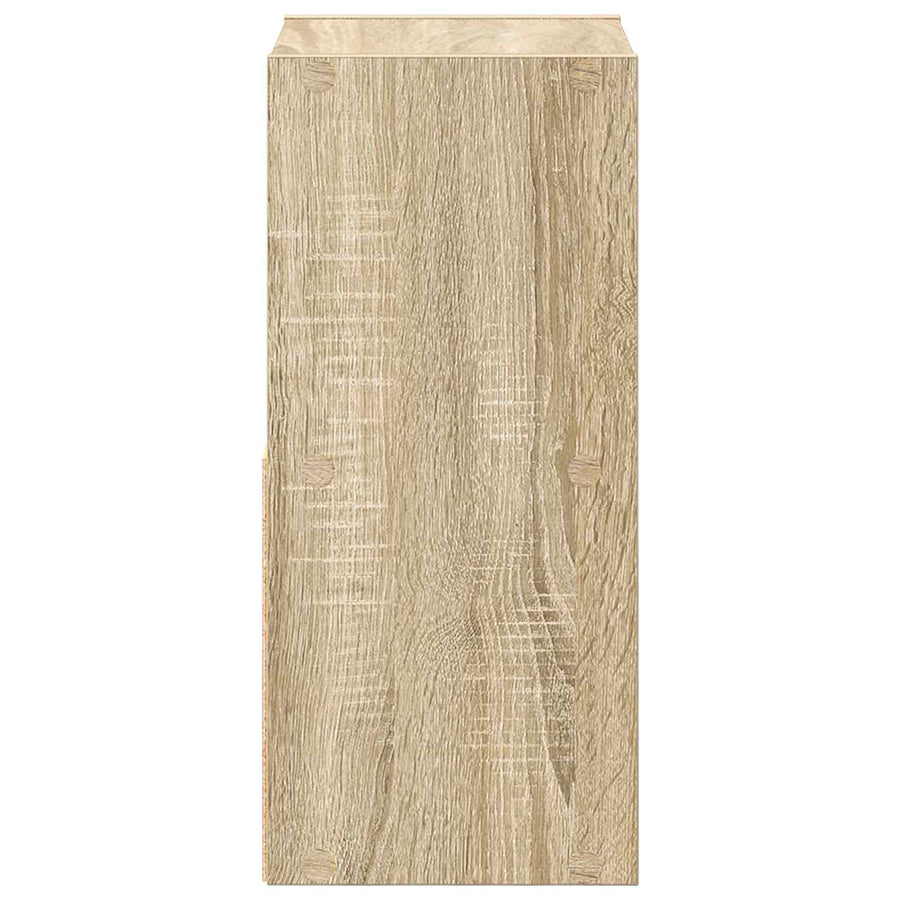 Nachtkastje 2 pcs Sonoma Eiken 25,5 x 22 x 49,5 cm Bewerkt hout