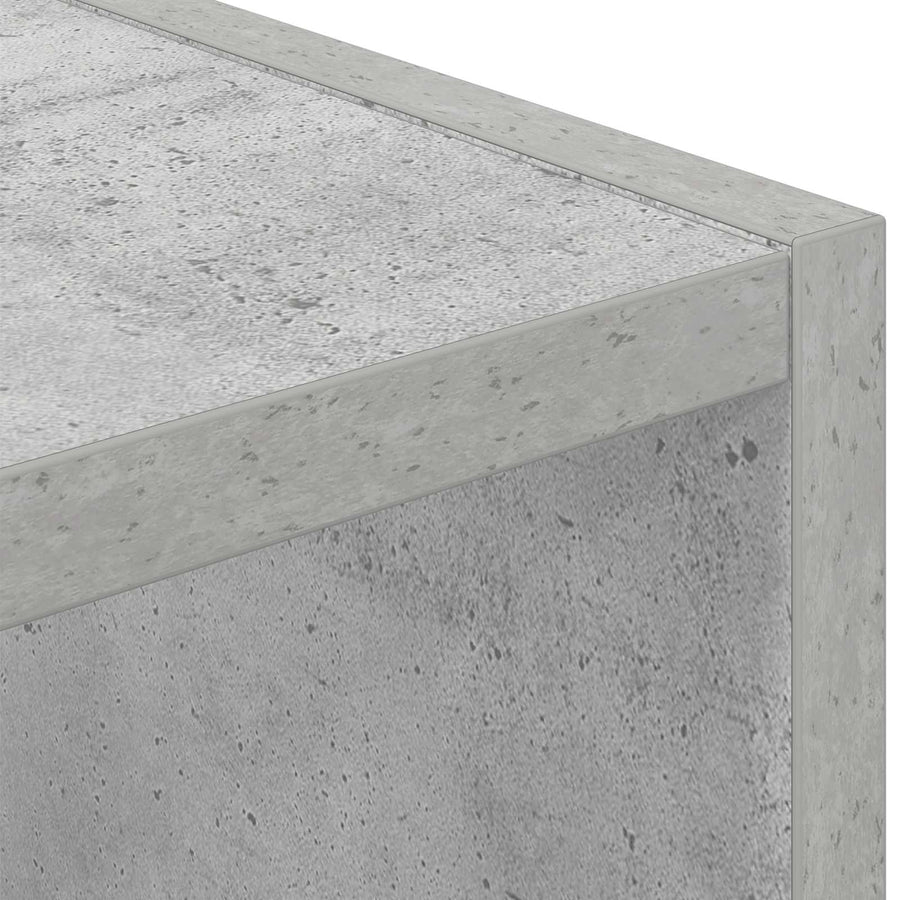 Nachtkastje Beton Grijs 25,5 x 22 x 49,5 cm Bewerkt hout