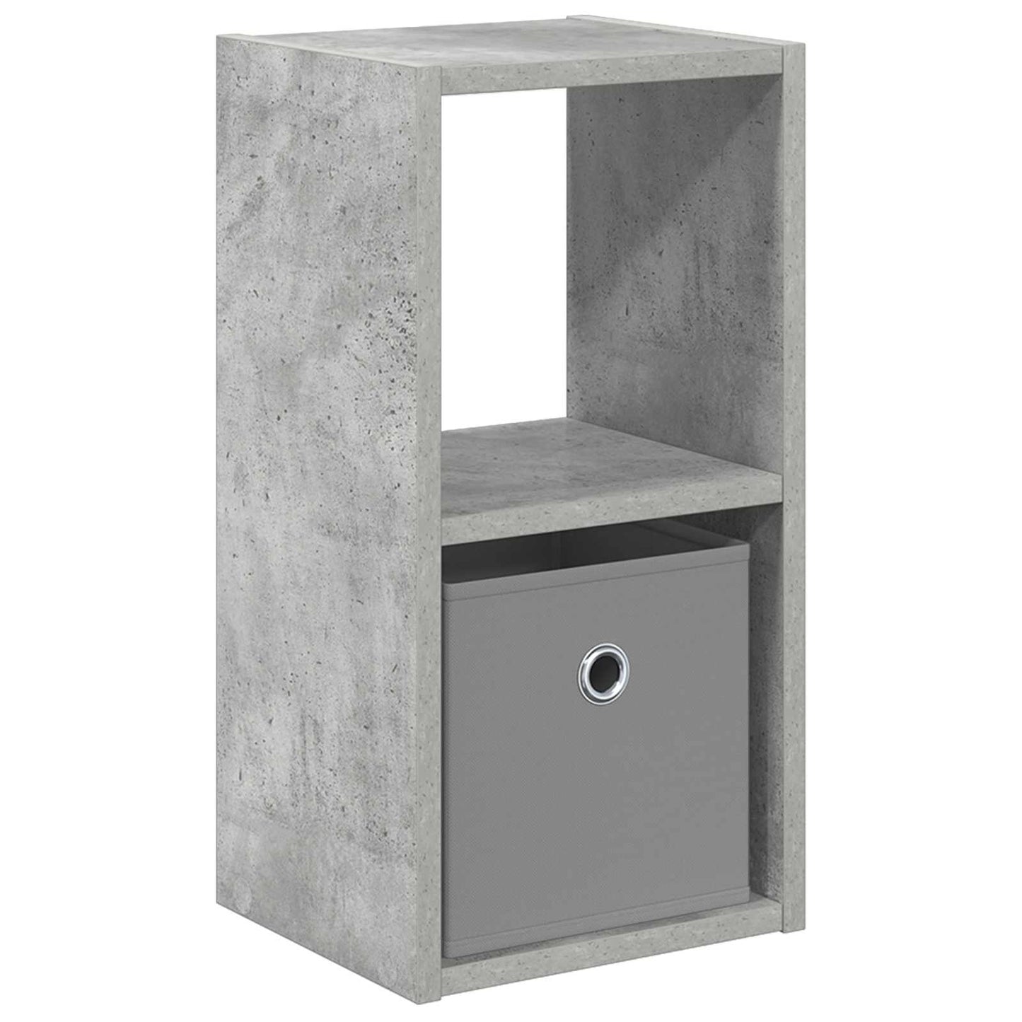 Nachtkastje Beton Grijs 25,5 x 22 x 49,5 cm Bewerkt hout