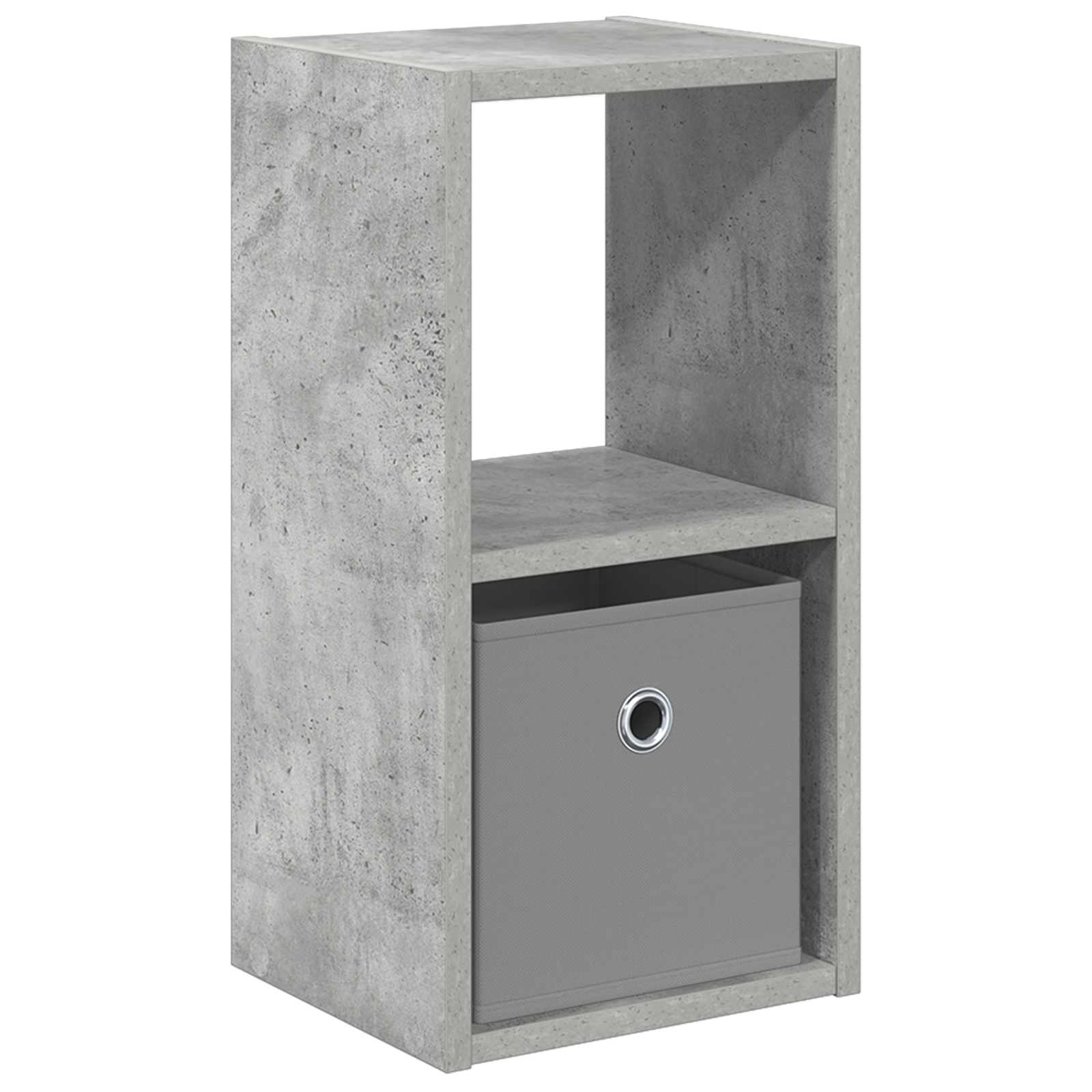 Nachtkastje Beton Grijs 25,5 x 22 x 49,5 cm Bewerkt hout