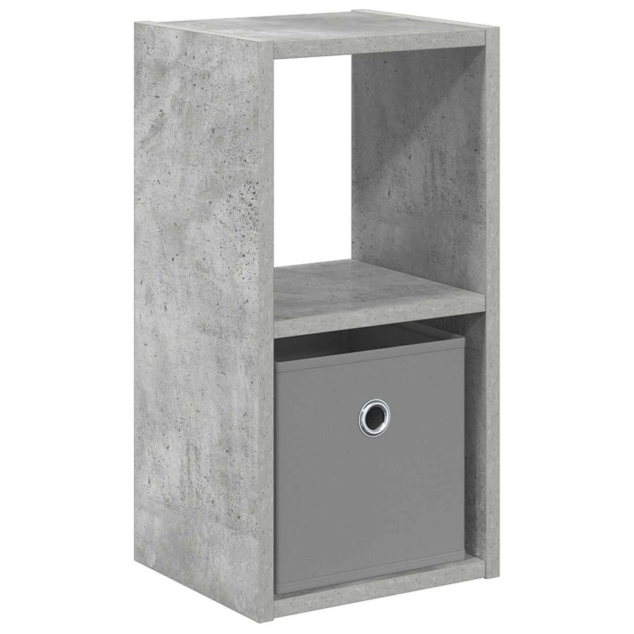 Nachtkastje Beton Grijs 25,5 x 22 x 49,5 cm Bewerkt hout