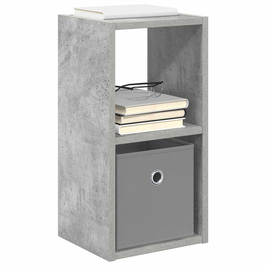 Nachtkastje Beton Grijs 25,5 x 22 x 49,5 cm Bewerkt hout