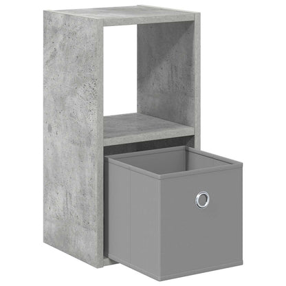 Nachtkastje 2 pcs Beton Grijs 25,5 x 22 x 49,5 cm Bewerkt hout