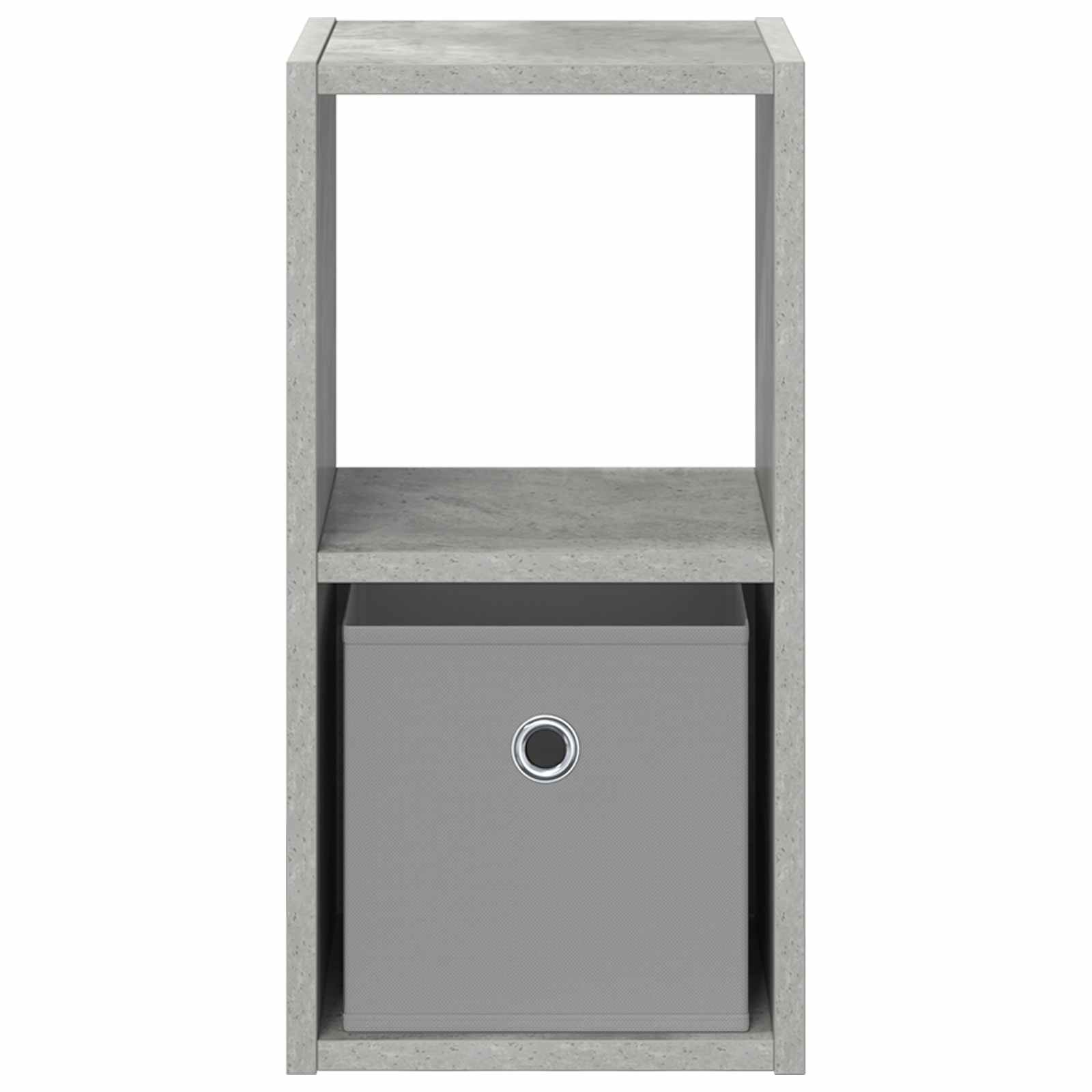 Nachtkastje 2 pcs Beton Grijs 25,5 x 22 x 49,5 cm Bewerkt hout
