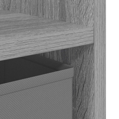 Nachtkastje 2 pcs Grijs Sonoma 25,5 x 22 x 49,5 cm Bewerkt hout