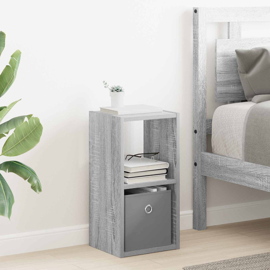 Nachtkastje 2 pcs Grijs Sonoma 25,5 x 22 x 49,5 cm Bewerkt hout