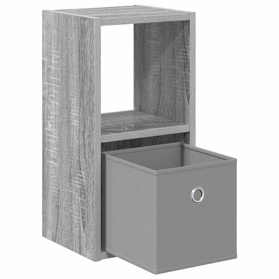 Nachtkastje 2 pcs Grijs Sonoma 25,5 x 22 x 49,5 cm Bewerkt hout