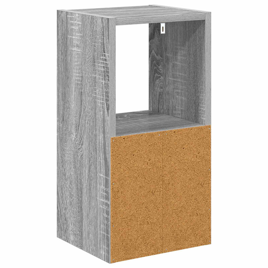 Nachtkastje 2 pcs Grijs Sonoma 25,5 x 22 x 49,5 cm Bewerkt hout