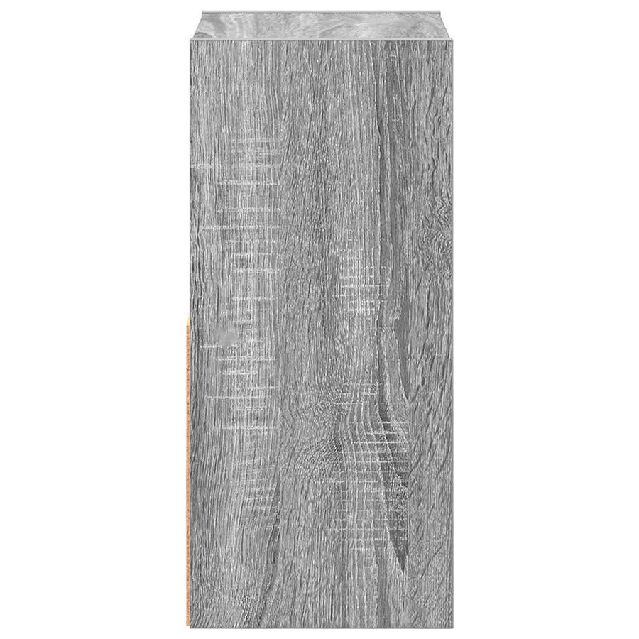Nachtkastje 2 pcs Grijs Sonoma 25,5 x 22 x 49,5 cm Bewerkt hout