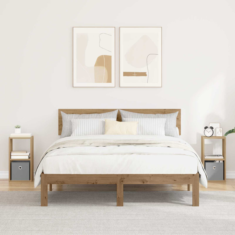 Nachtkastje met lade 2 pcs Artisan Eiken 25,5 x 22 x 49,5 cm