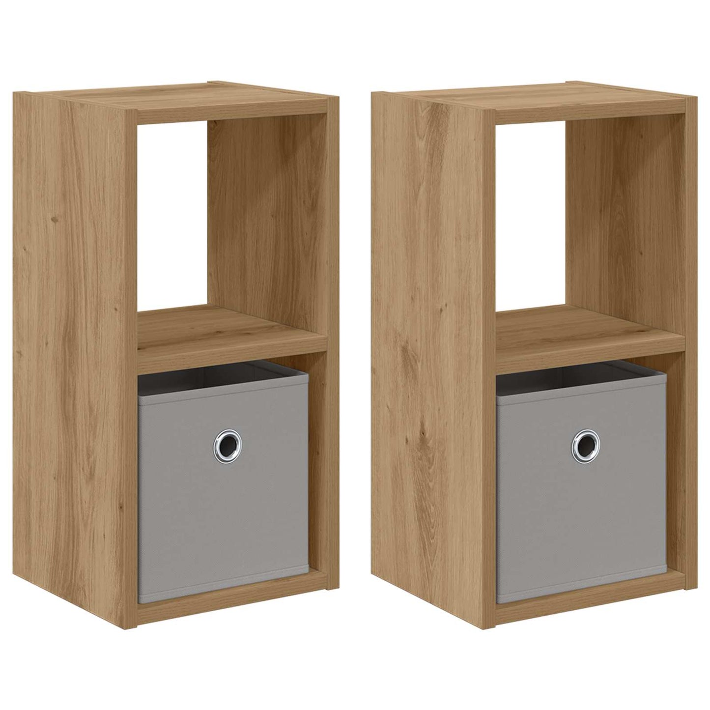 Nachtkastje met lade 2 pcs Artisan Eiken 25,5 x 22 x 49,5 cm
