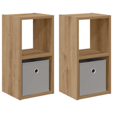 Nachtkastje met lade 2 pcs Artisan Eiken 25,5 x 22 x 49,5 cm