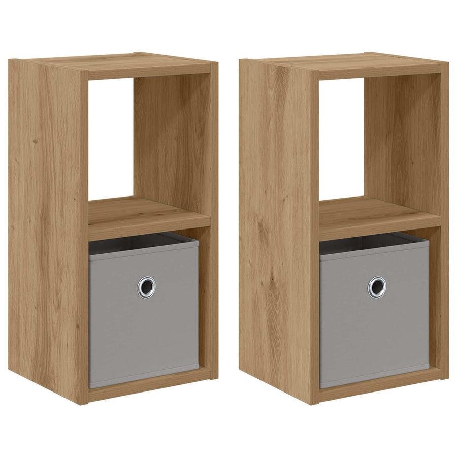 Nachtkastje met lade 2 pcs Artisan Eiken 25,5 x 22 x 49,5 cm