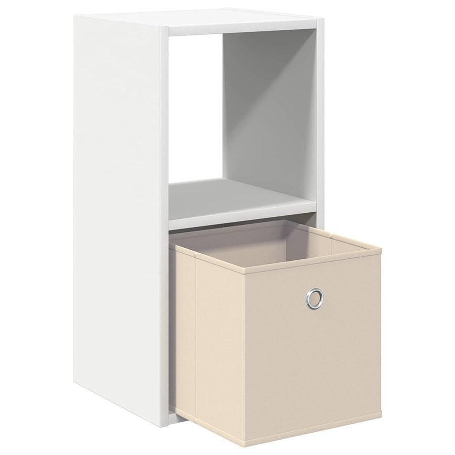 Nachtkastje met lade 2 pcs Wit 30,5 x 27 x 59,5 cm Bewerkt hout