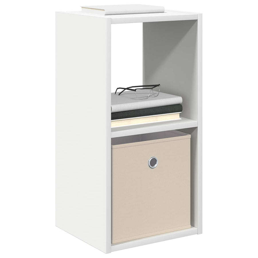 Nachtkastje met lade 2 pcs Wit 30,5 x 27 x 59,5 cm Bewerkt hout