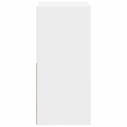 Nachtkastje met lade 2 pcs Wit 30,5 x 27 x 59,5 cm Bewerkt hout