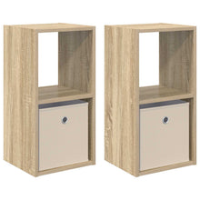 Nachtkastje 2 pcs Sonoma Eiken 30,5 x 27 x 59,5 cm Bewerkt hout