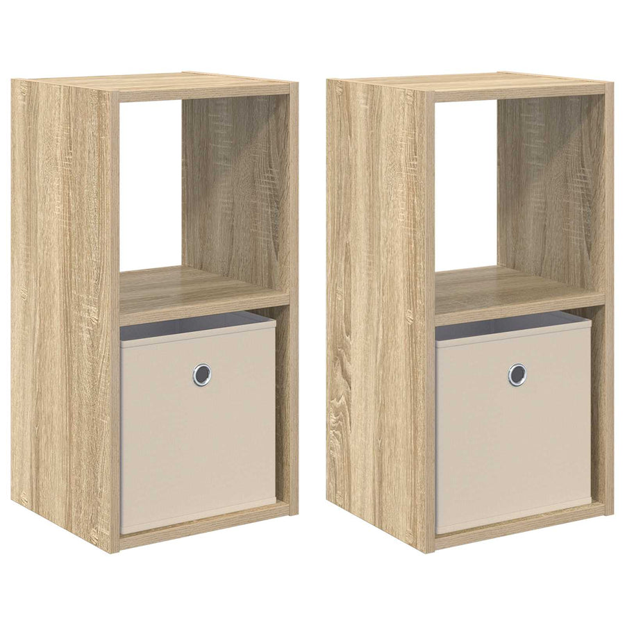 Nachtkastje 2 pcs Sonoma Eiken 30,5 x 27 x 59,5 cm Bewerkt hout