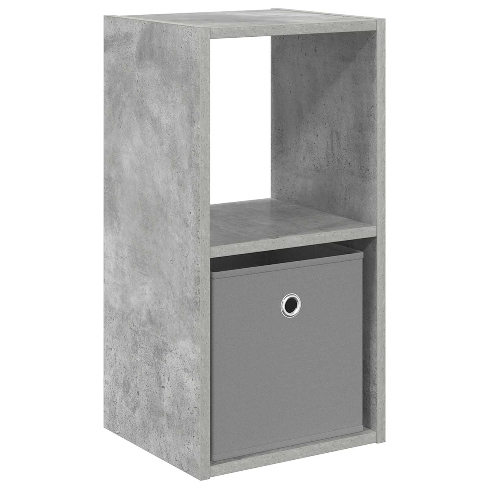 Nachtkastje Beton Grijs 30,5 x 27 x 59,5 cm Bewerkt hout