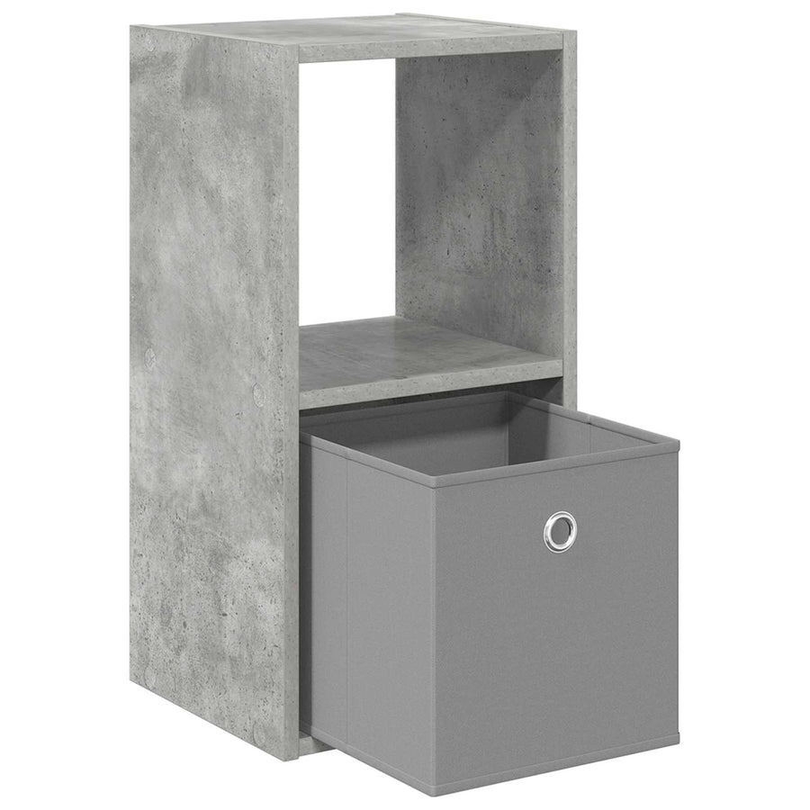 Nachtkastje Beton Grijs 30,5 x 27 x 59,5 cm Bewerkt hout