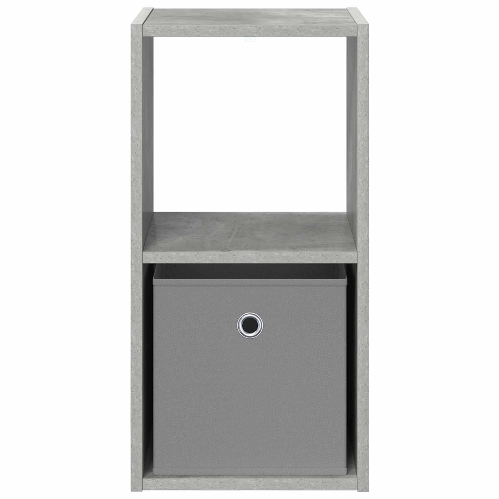 Nachtkastje Beton Grijs 30,5 x 27 x 59,5 cm Bewerkt hout