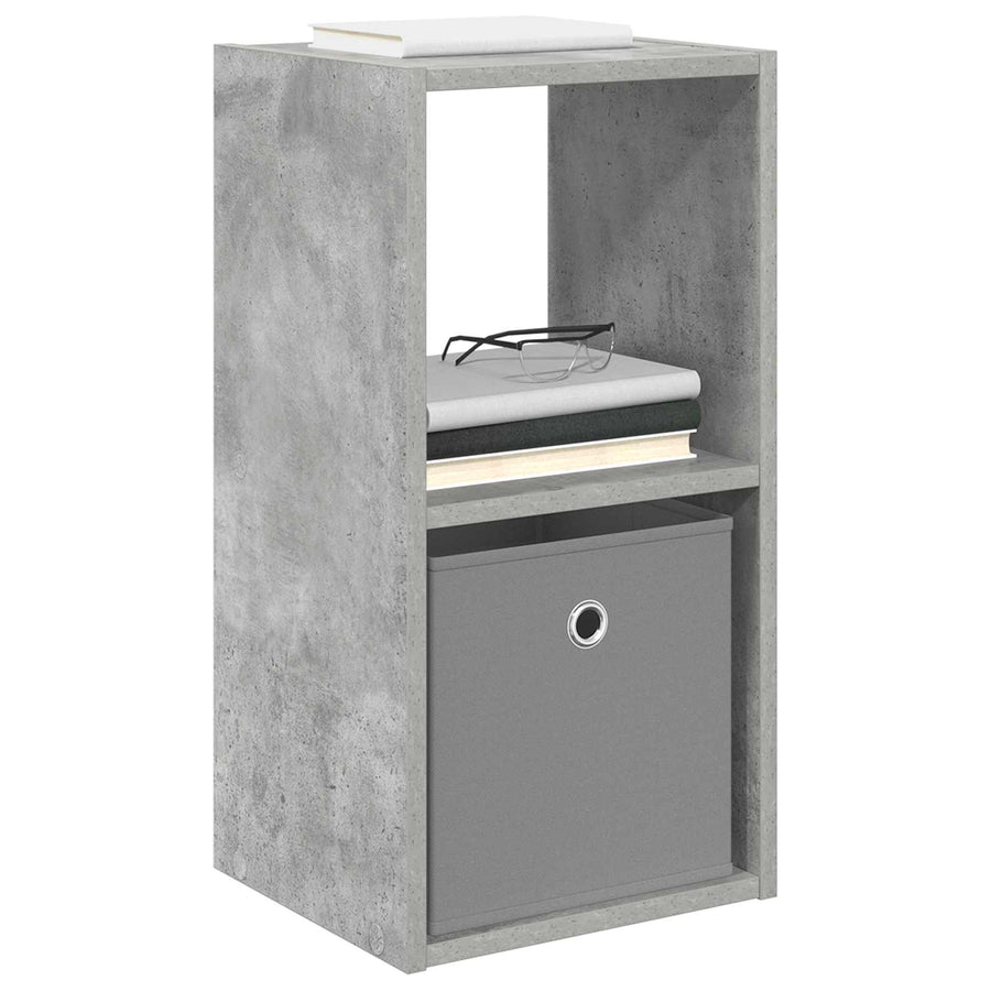 Nachtkastje Beton Grijs 30,5 x 27 x 59,5 cm Bewerkt hout