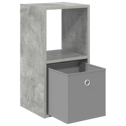 Nachtkastje 2 pcs Beton Grijs 30,5 x 27 x 59,5 cm Bewerkt hout
