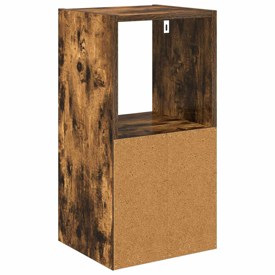 Nachtkastje Gerookt eiken 30,5 x 27 x 59,5 cm Bewerkt hout