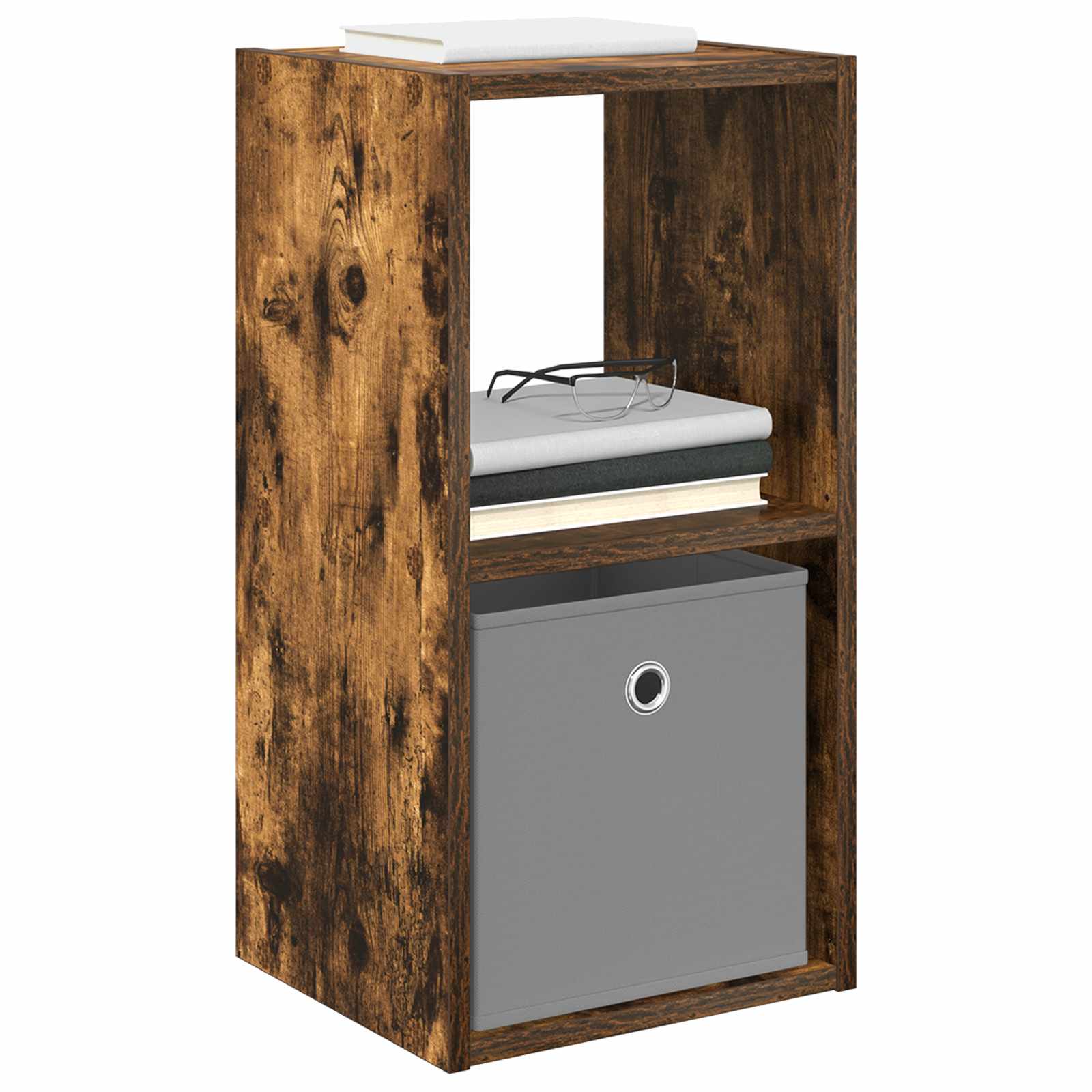 Nachtkastje met lade 2 pcs Gerookt eiken 30,5 x 27 x 59,5 cm