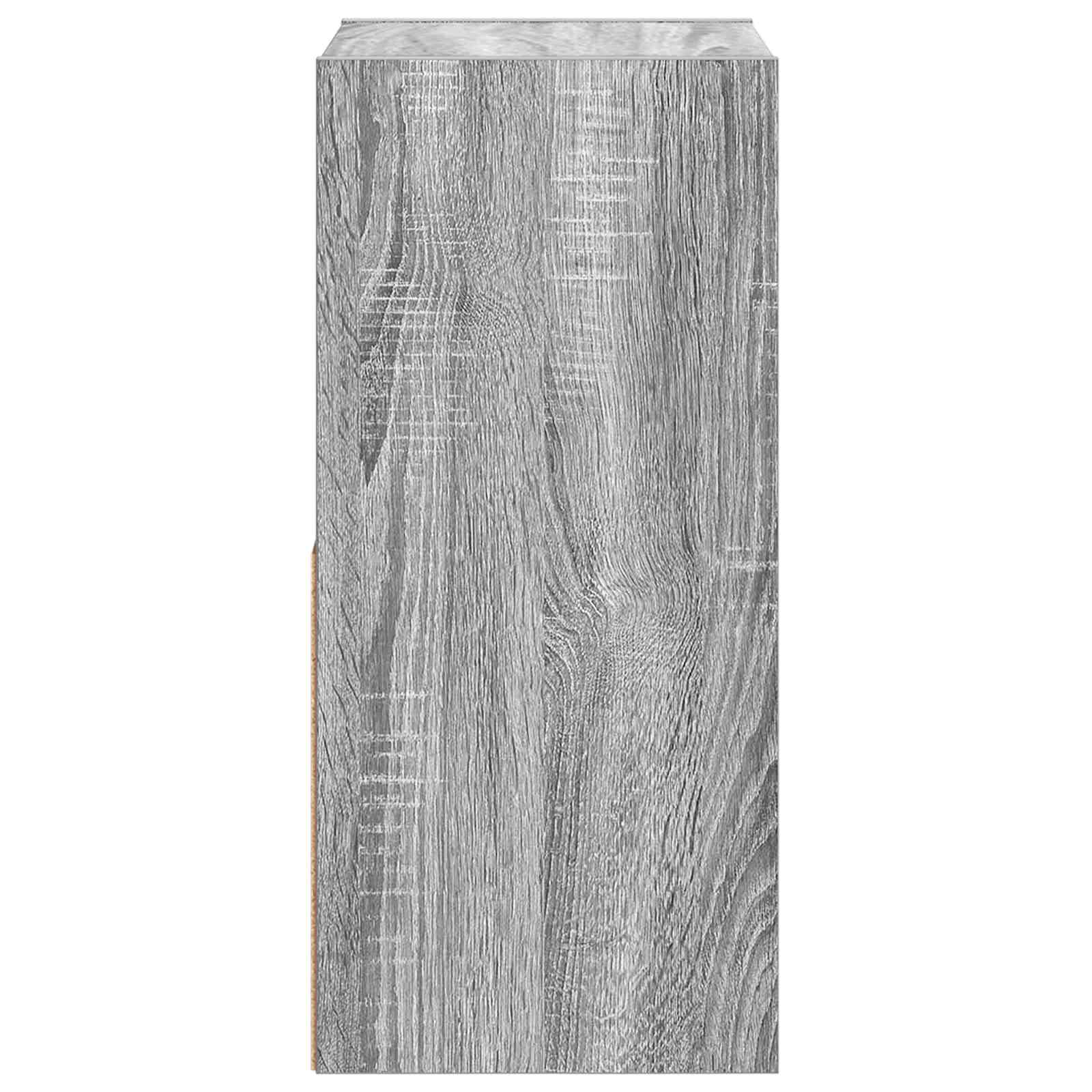 Nachtkastje Grijs Sonoma 30,5 x 27 x 59,5 cm Bewerkt hout