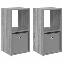 Nachtkastje 2 pcs Grijs Sonoma 30,5 x 27 x 59,5 cm Bewerkt hout