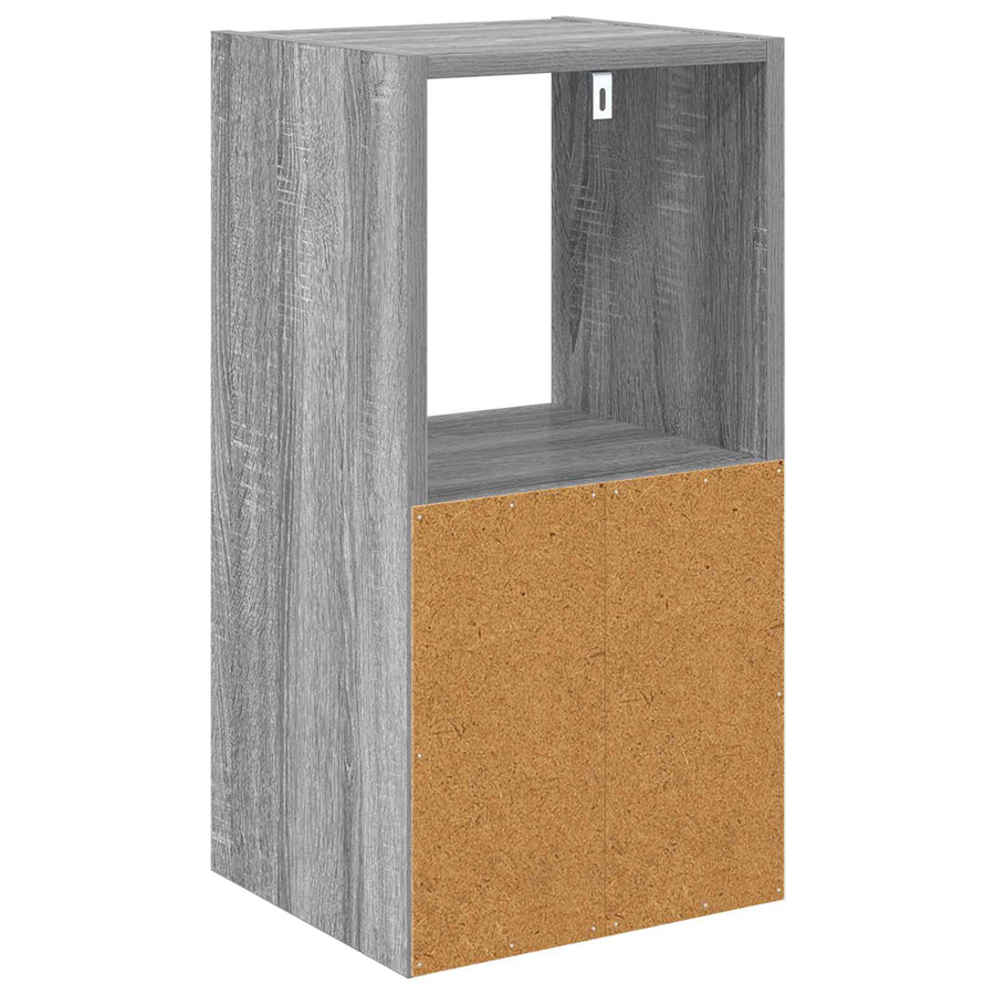 Nachtkastje 2 pcs Grijs Sonoma 30,5 x 27 x 59,5 cm Bewerkt hout