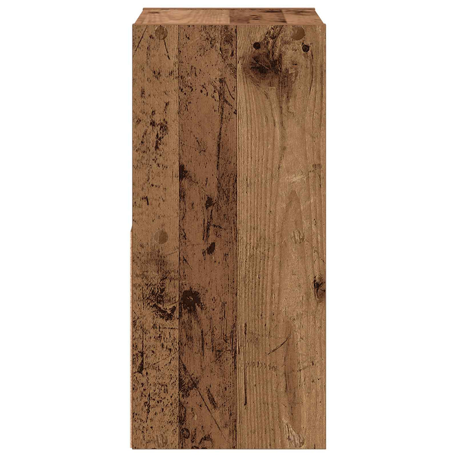 Nachtkastje met lade Oudhout 30,5 x 27 x 59,5 cm Bewerkt hout