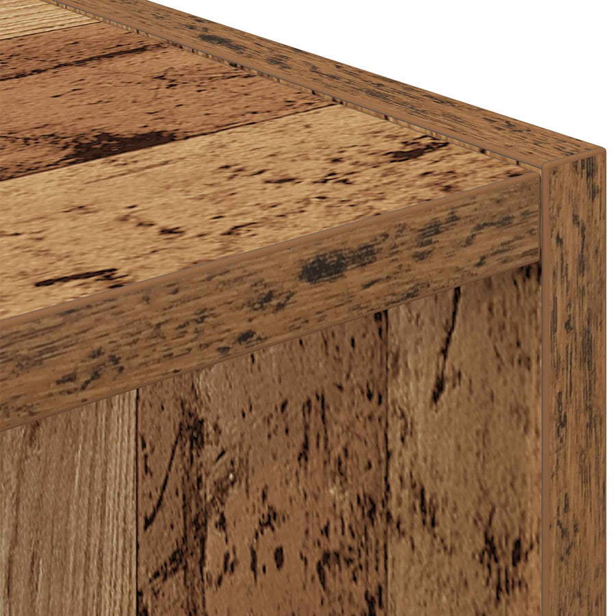 Nachtkastje 2 pcs Oudhout 30,5 x 27 x 59,5 cm Bewerkt hout