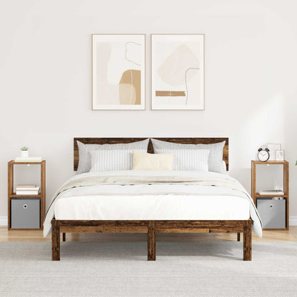 Nachtkastje 2 pcs Oudhout 30,5 x 27 x 59,5 cm Bewerkt hout