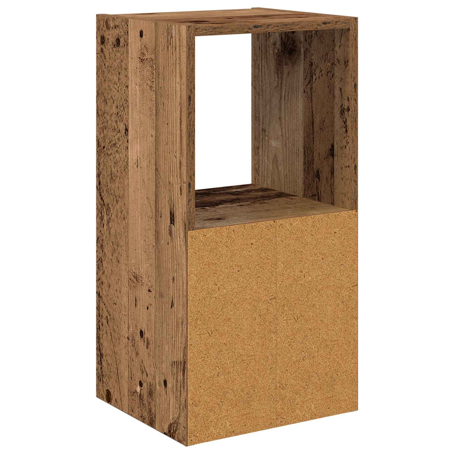 Nachtkastje 2 pcs Oudhout 30,5 x 27 x 59,5 cm Bewerkt hout
