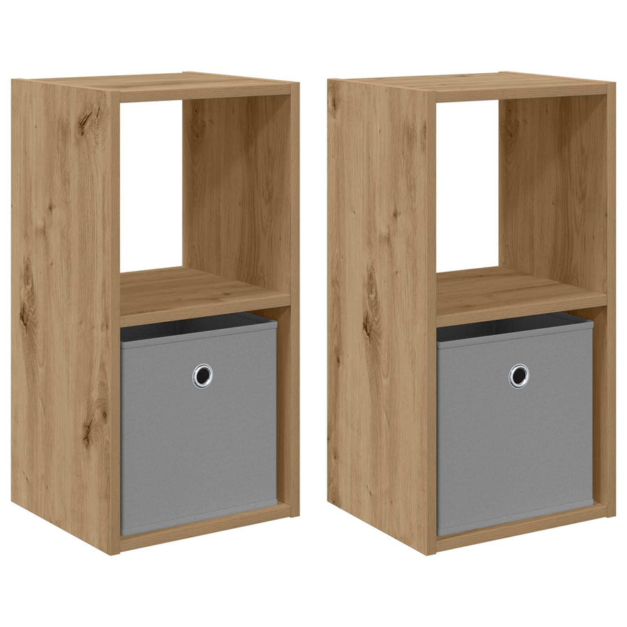 Nachtkastje met lade 2 pcs Artisan Eiken 30,5 x 27 x 59,5 cm