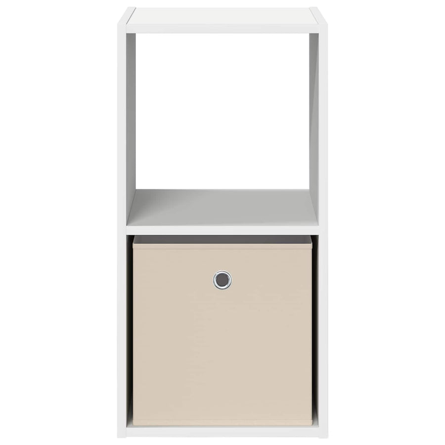 Nachtkastje met lade Wit 35 x 32 x 68,5 cm Bewerkt hout