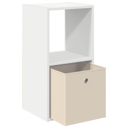 Nachtkastje met lade 2 pcs Wit 35 x 32 x 68,5 cm Bewerkt hout