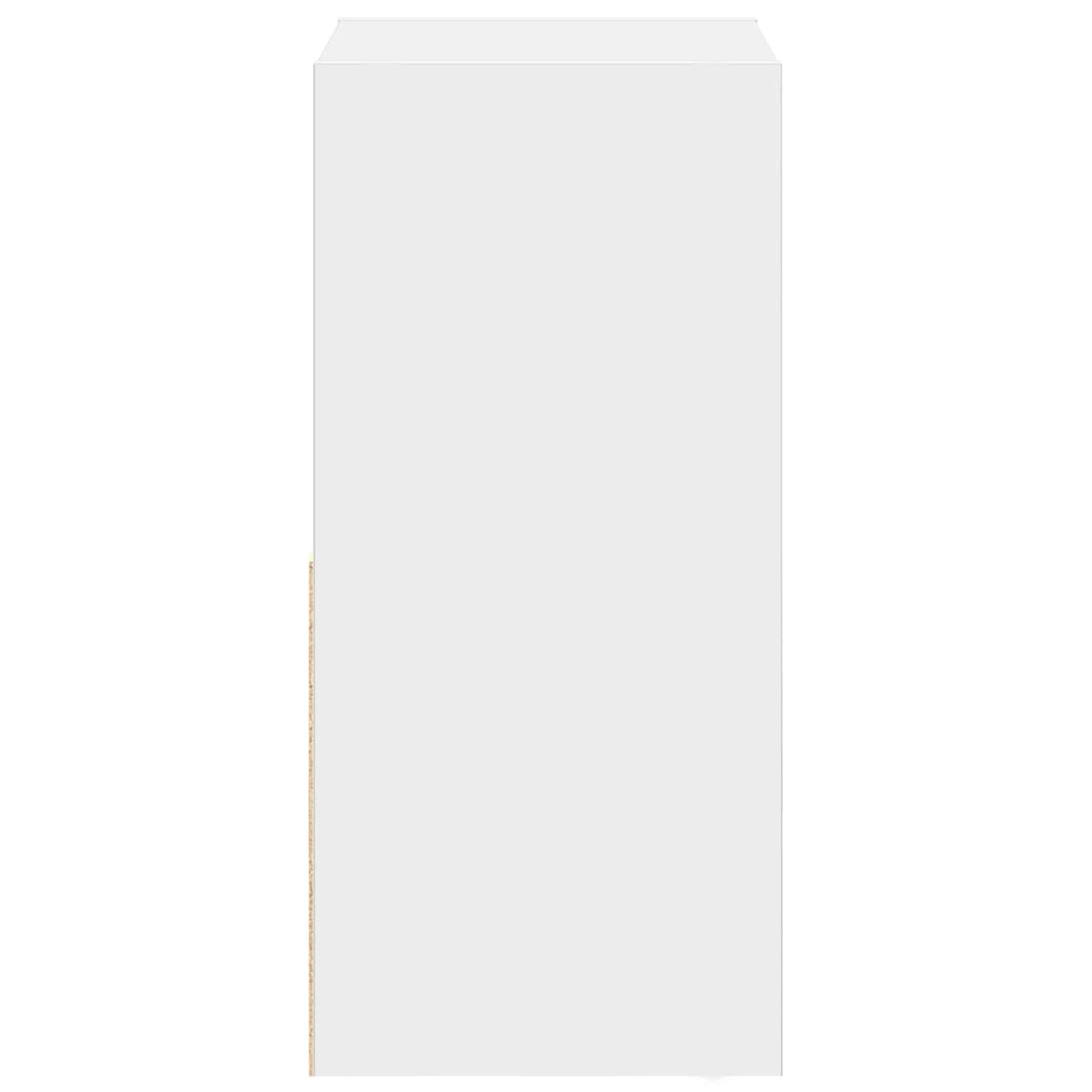 Nachtkastje met lade 2 pcs Wit 35 x 32 x 68,5 cm Bewerkt hout