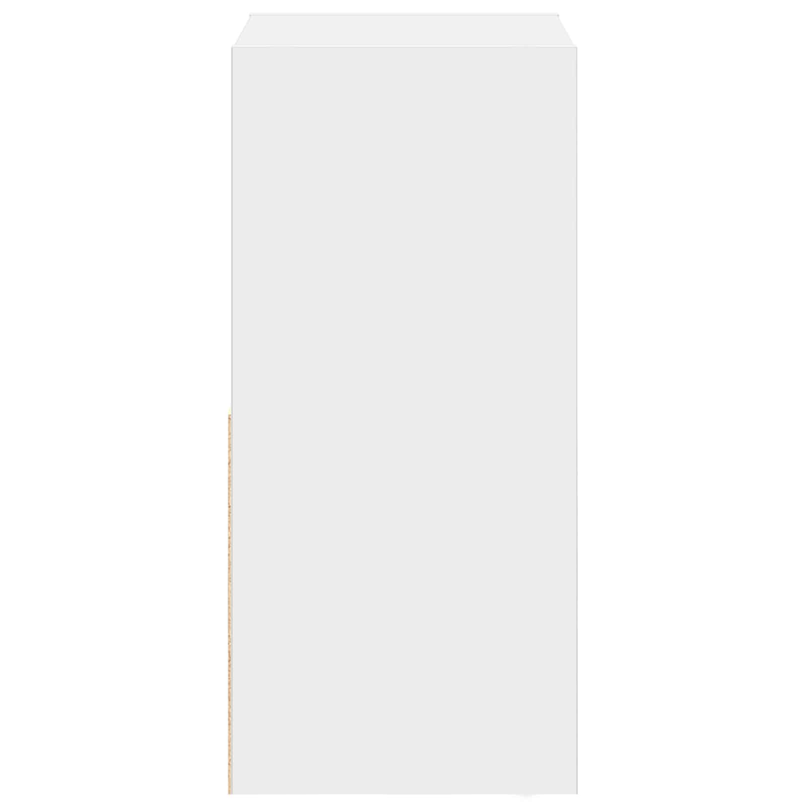 Nachtkastje met lade 2 pcs Wit 35 x 32 x 68,5 cm Bewerkt hout