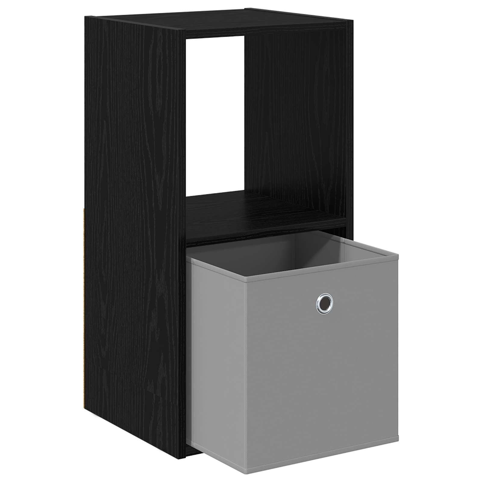 Nachtkastje 2 pcs Zwart Eiken 35 x 32 x 68,5 cm Bewerkt hout