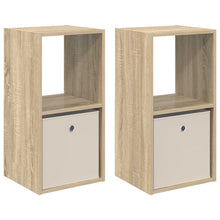 Nachtkastje 2 pcs Sonoma Eiken 35 x 32 x 68,5 cm Bewerkt hout