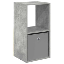 Nachtkastje met lade Beton Grijs 35 x 32 x 68,5 cm Bewerkt hout
